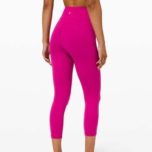 Lululemon Invigorate High-Rise Crop 23" Ripened Raspberry Size 8